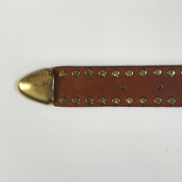 Vintage Boho Day-Lor Gold Metal Studded Belt M - Picture 4 of 6